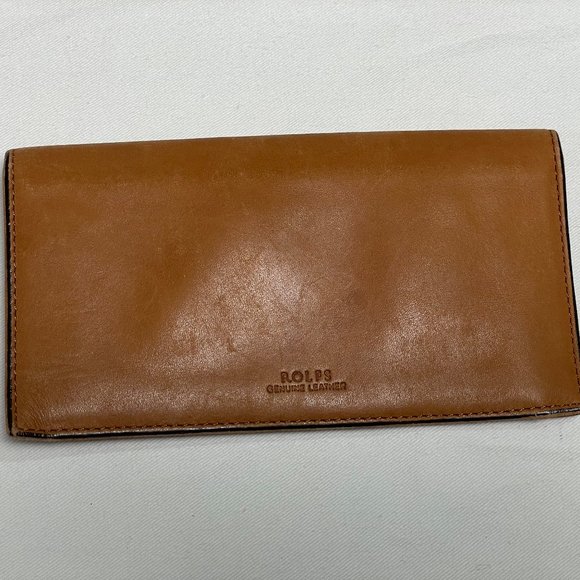 Rolf’s Genuine Leather Checkbook Cover Wallet - Picture 2 of 3